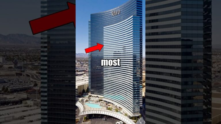 This is the most DANGEROUS hotel in Vegas 🤯 #building #architecture #viral