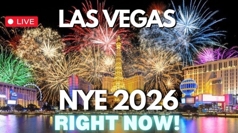 LAS VEGAS New Year’s Eve 2026 LIVE Countdown & Fireworks 🎉