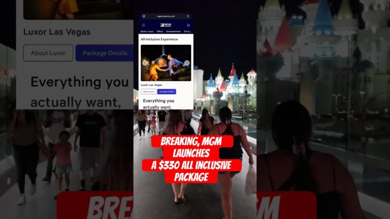 Breaking, MGM watches a $330 all-inclusive Vegas Deal #casino #vegas #lasvegas #mgm #vegaslife