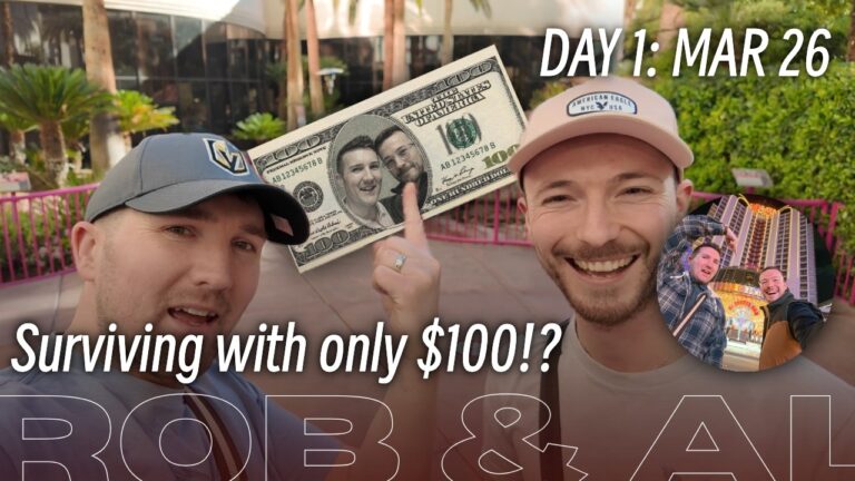 Las Vegas Vlog March 2026: Day 1 – $100 vs Las Vegas Strip (can you ACTUALLY SURVIVE?)