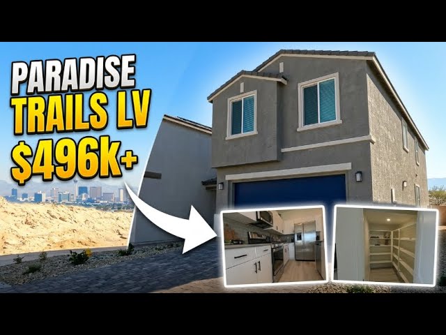 New Homes For Sale Las Vegas – Paradise Trails by Signature Homes – Mesquite Model $496k+ 2,430sf
