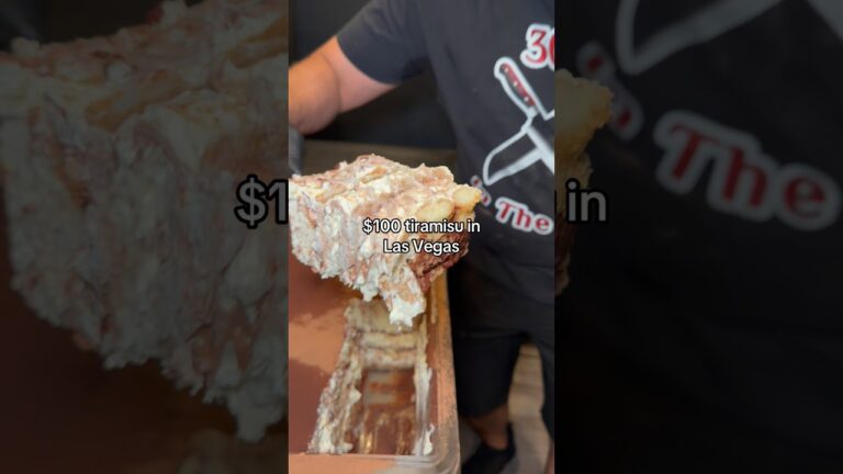 $100 tiramisu in Las Vegas #303inthecut #vegaseats #lasvegasfood