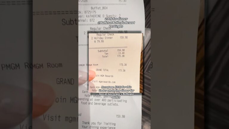 200$ for dinner at Bellagio Resort Las Vegas’s Buffet at #bellagiolasvegas #bellagiobuffet