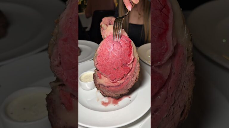 $65 16oz Prime Rib from Oscar’s Steakhouse at The Plaza Hotel in Las Vegas