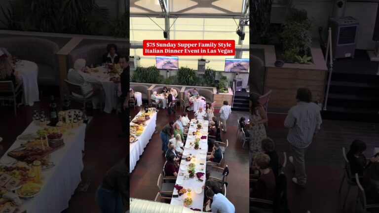 $75 Sunday Supper Family Style Italian Dinner Event in Las Vegas (SOLD OUT)