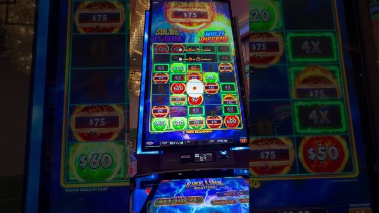 AMAZING FIRE LINK WIN IN LAS VEGAS #slot #casino