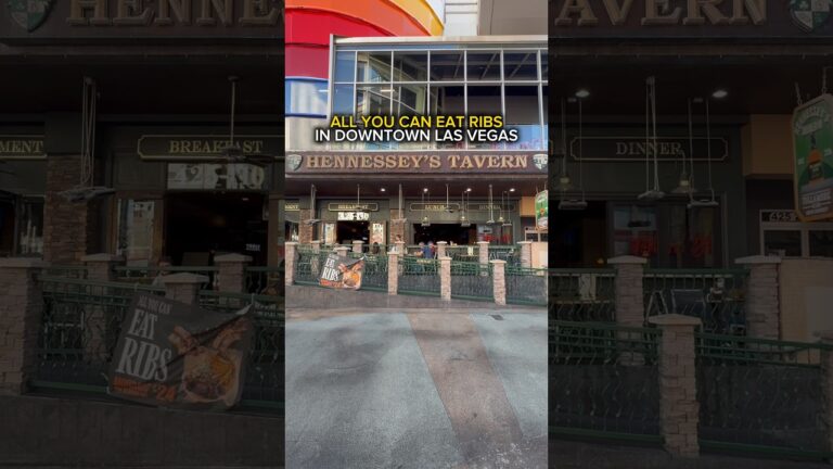 All You Can Eat Ribs In Las Vegas At Hennessey’s Tavern! 🍽️ #lasvegas