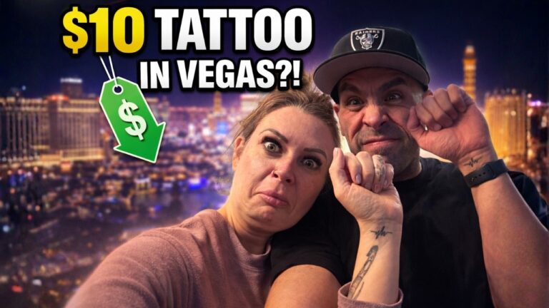 🤯 Another Las Vegas ADVENTURE: $10 Tattoos & Bottomless Mimosa Challenge on the Strip!