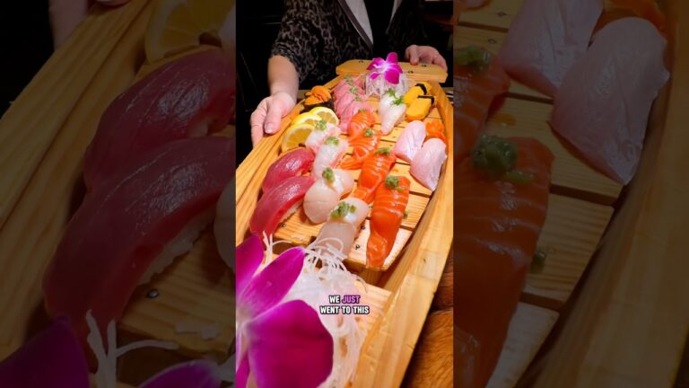 BEST SUSHI on a BOAT in Las Vegas. Sushi Fever has been around 30 years, best price Toro Ocean Trout