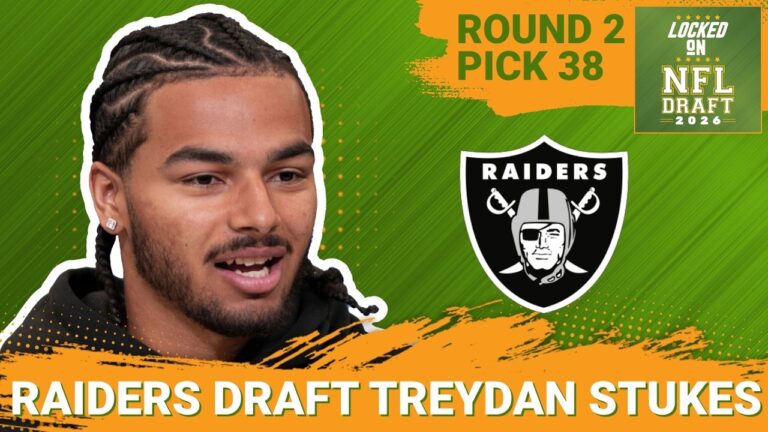 BREAKING: Las Vegas Raiders Select Treydan Stukes 38th Overall | Raiders ADDING To Defense