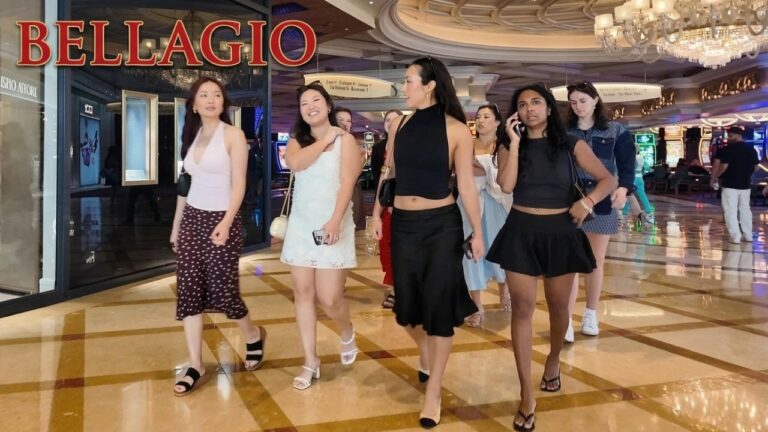 Bellagio people watching & Casino Las Vegas Complete Tour
