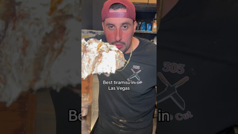 Best tiramisu in Las Vegas #303inthecut #vegaseats #lasvegasfood #tiramisu