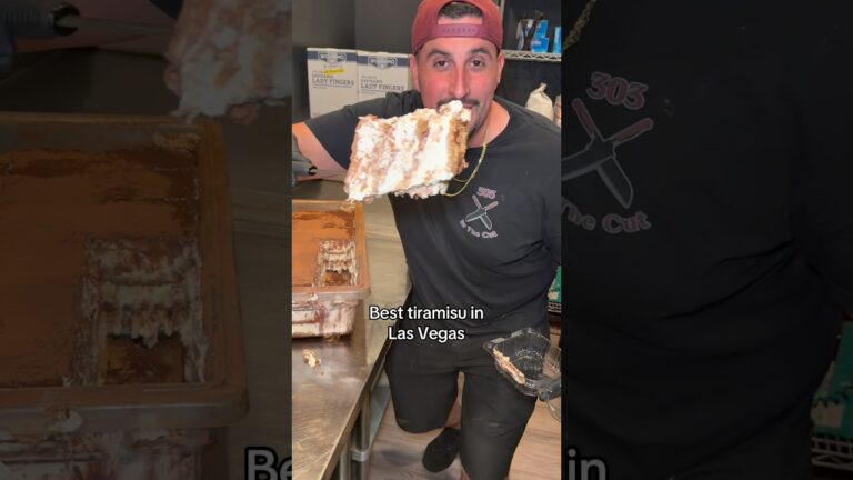 Best tiramisu in Las Vegas #303inthecut #vegaseats #tiramisu #lasvegasfood