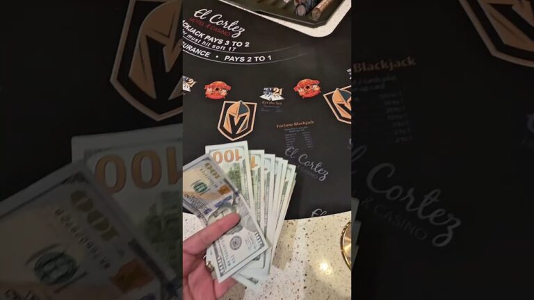 Betting $900 on the Blackjack Table and This Happened!! #blackjack #vegas #casino