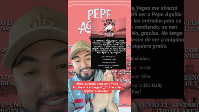 ¿Boletos gratis para ver a Pepe Aguilar en Las Vegas? ¿Tú irías si te regalan el boleto?
