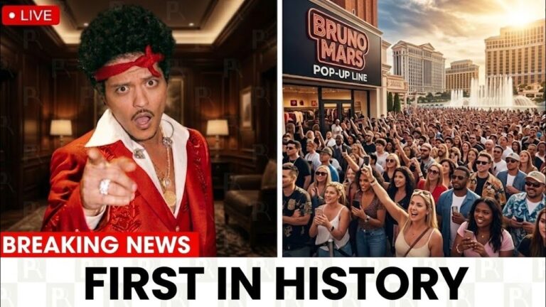 Bruno Mars Pop Up Line SHOCKED Las Vegas… You Won’t Believe Why