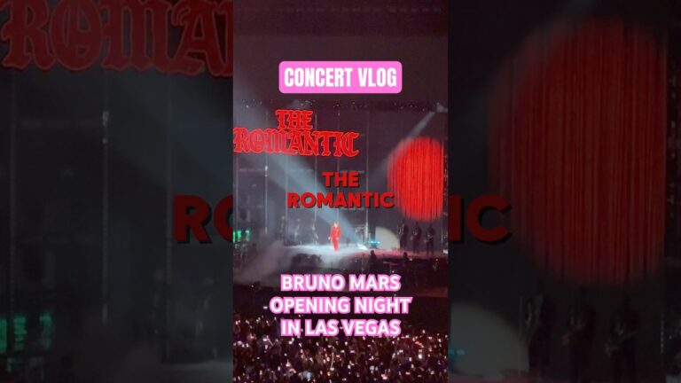 Bruno Mars concert in Las Vegas opening night #theromantictour #brunomars #concertvlog
