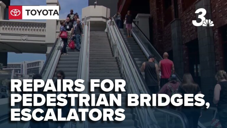 Clark County funds repairs for Las Vegas Strip pedestrian bridges, escalators