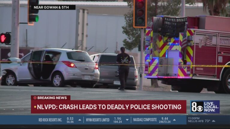 Crash leads to deadly police shooting in North Las Vegas