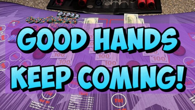 GOOD HANDS KEEP COMING!! 🔥🔥 ULTIMATE TEXAS HOLD ‘EM in LAS VEGAS! #winning