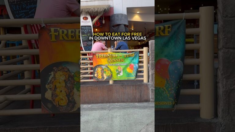 How to eat for FREE in downtown Las Vegas on your birthday!  #vegas #lasvegas📍 Mickie & Finnz