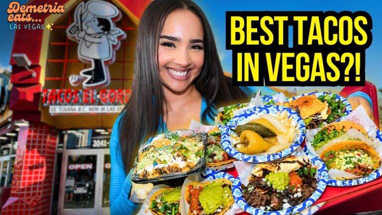 I Tried the Most Famous Tacos on the Las Vegas Strip | Tacos El Gordo Review | Demetria Eats