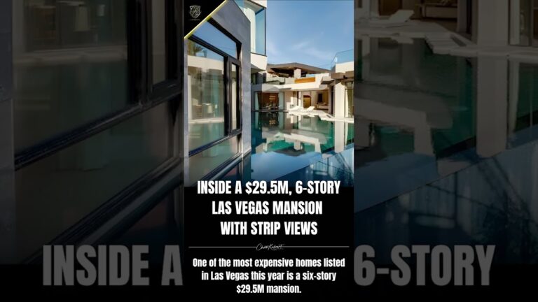 Inside a $29.5M, 6-Story Las Vegas Mansion With Strip Views
