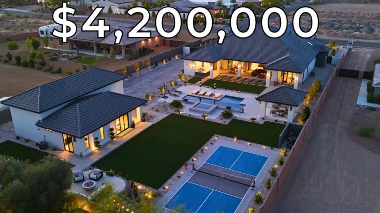 Inside a $4,200,000 Custom Las Vegas Mansion with a Pickleball Court!