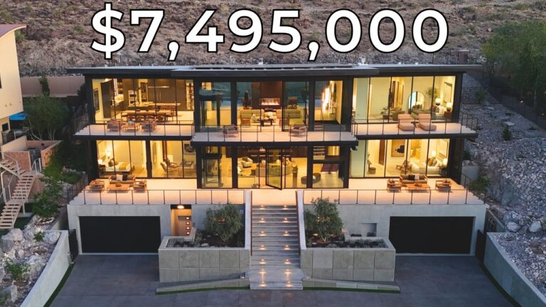 Inside a $7,495,000 Las Vegas Mansion with 3 Floors and Grand Entrance!