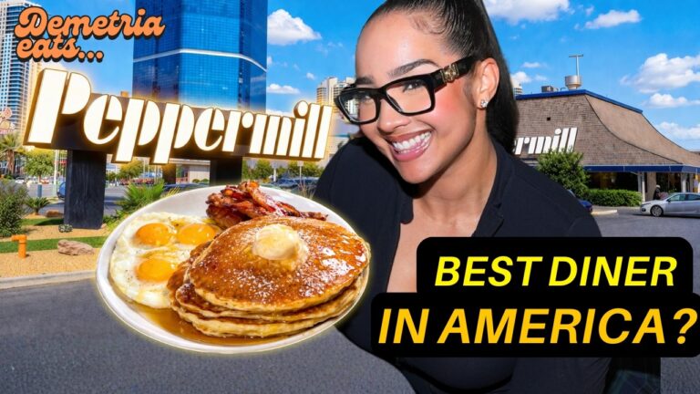 Is This the BEST Diner in America? (Peppermill Review) | Demetria Eats