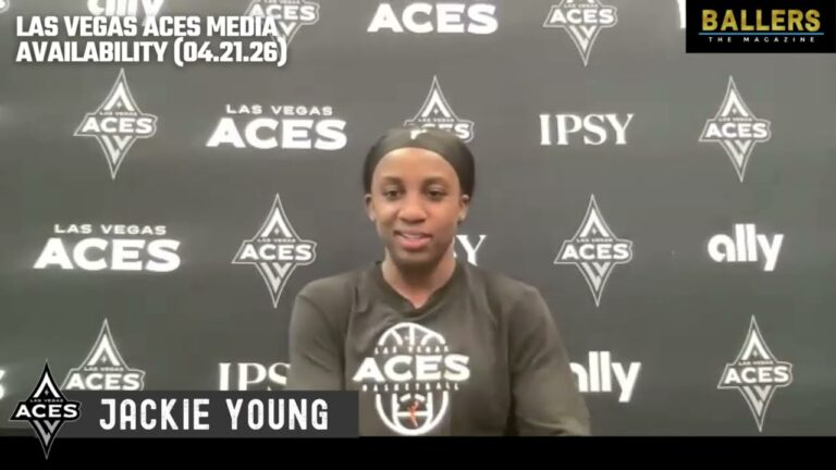 Jackie Young: Las Vegas Aces Training Camp Media Availability | WNBA | 04.21.26