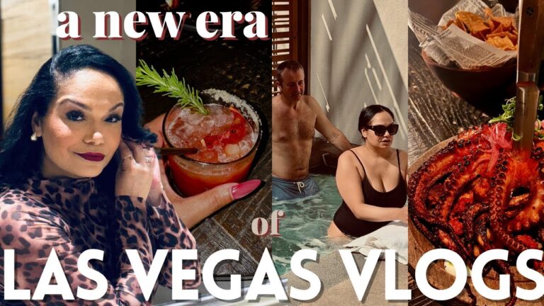 LAS VEGAS VLOG | PRIVATE POOL SUITE 🌴 + Amazing Dinner at Amaya and TOO Many Cocktails!