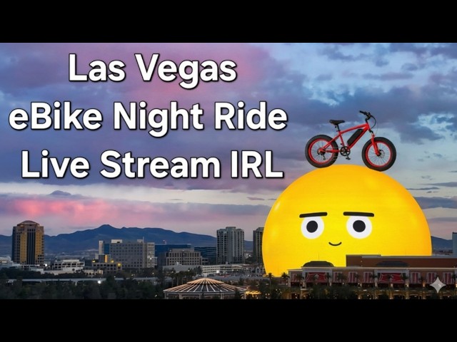 LIVE Las Vegas, E-Bike Ride on The Strip, Livestream IRL NOW