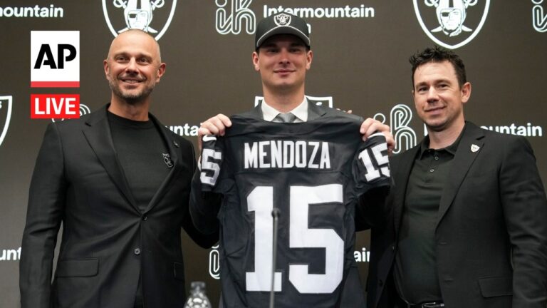 LIVE: Las Vegas Raiders introduce Fernando Mendoza in press conference
