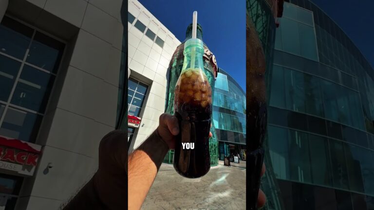 La bebida más barata de Las Vegas la compras en la coca cola store del strip