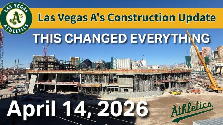 Las Vegas A’s Stadium Update (April 14, 2026) — STEEL TAKING OVER THE STRIP