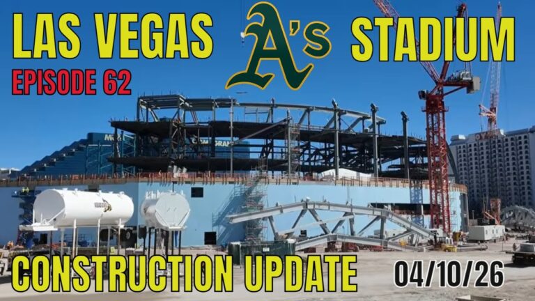 Las Vegas Athletics Stadium Construction Update 04 10 2026