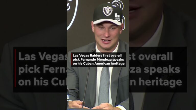 Las Vegas Raiders No. 1 pick Fernando Mendoza speaks on his Cuban American heritage