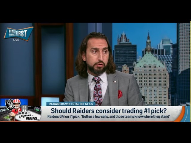 Las Vegas Raiders Should TRADE Fernando Mendoza? 👀 Nick Wright REACTS | FIRST THINGS FIRST | NFL