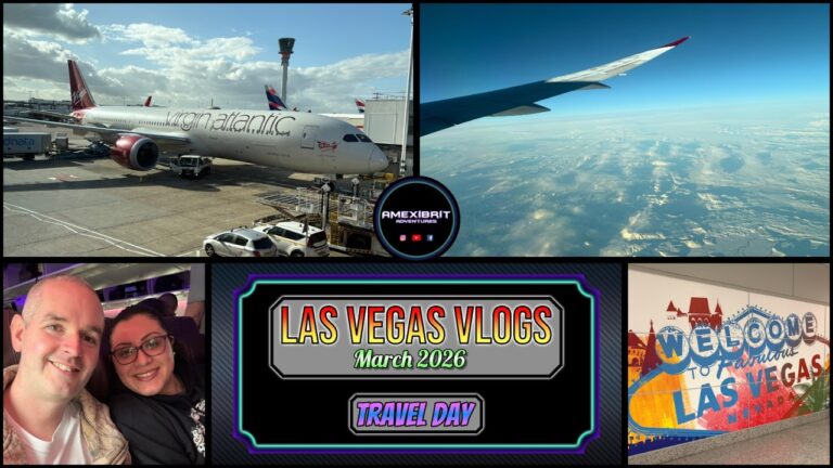 Las Vegas Vlog – March 2026 – Travel Day – Virgin Atlantic ✈️ LHR-LAS, Avis, The Orleans, Slots!
