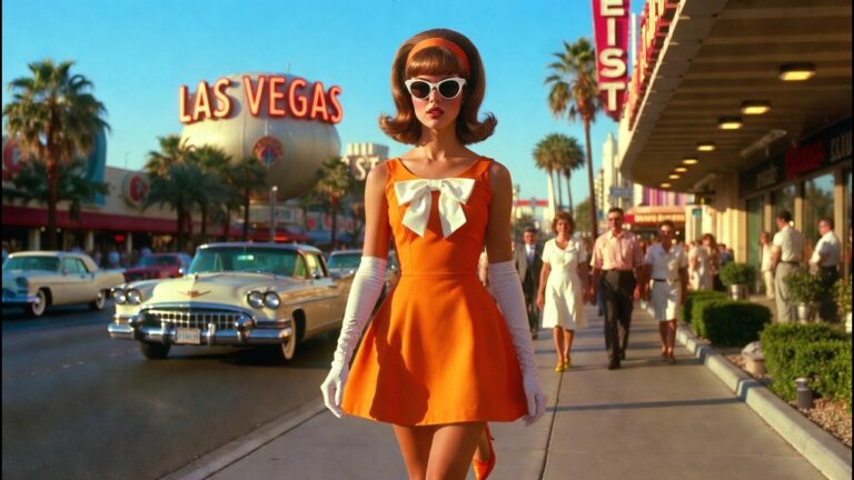 Las Vegas Walk in 1966 🎵 Starlight Prom (‘66) (Official Music Video)