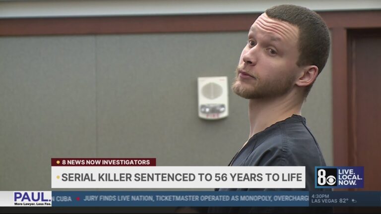 Las Vegas serial killer who ‘stalked’ victims sentenced to 56 years to life
