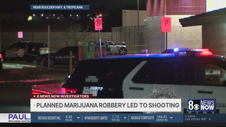 Las Vegas shooting that left man dead inside car started as robbery involving weed: police
