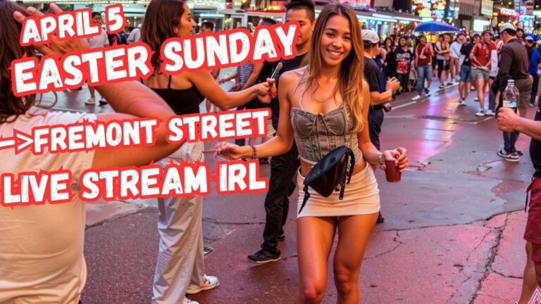 Live Las Vegas Easter Day, Fremont street Livestream IRL