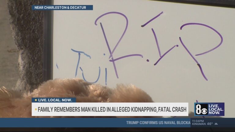 Memorial grows for Las Vegas man killed in alleged kidnapping, fatal crash