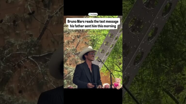 Mensaje que le envió el padre de @brunomars  #parati #viral #lasvegas #brunomars #bruno #vegas
