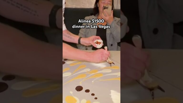Most expensive dinner in Las Vegas right now! Alinea pop up at the Bellagio