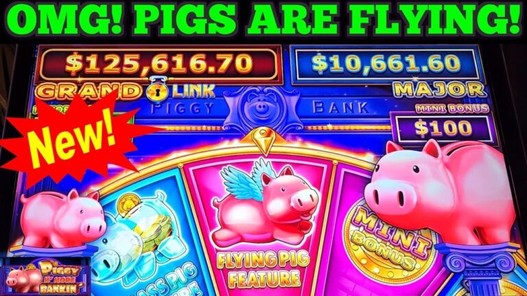 NEW SLOT! WINNING ON PIGGY N MORE BANKIN SLOT | NEW PIGGY BANKIN | NEW BONUSES | New Las Vegas Slots