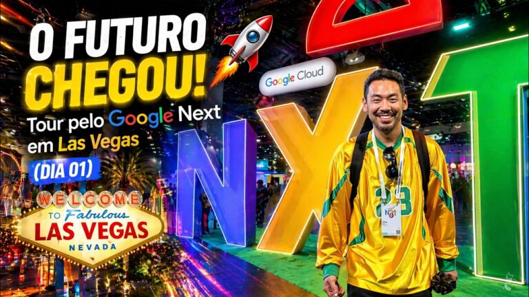O FUTURO CHEGOU! 🚀 Tour pelo Google Next em Las Vegas (Dia 01).