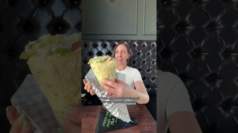 Pasta in a bread cone at Endless Pastabilities in LAs Vegas